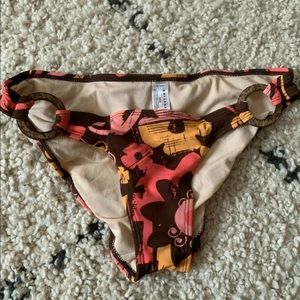 Arizona Flowers Swimsuit Bikini Bottom - S - NEW